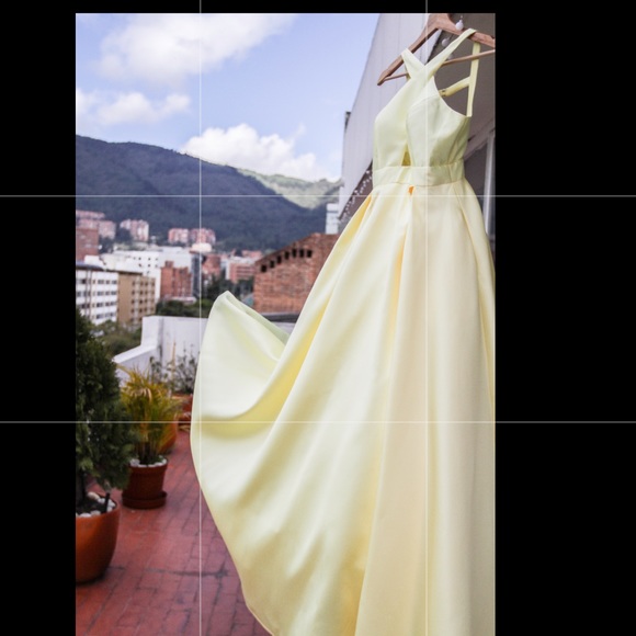 Yellow Elegant dress for prom, Quinceañera